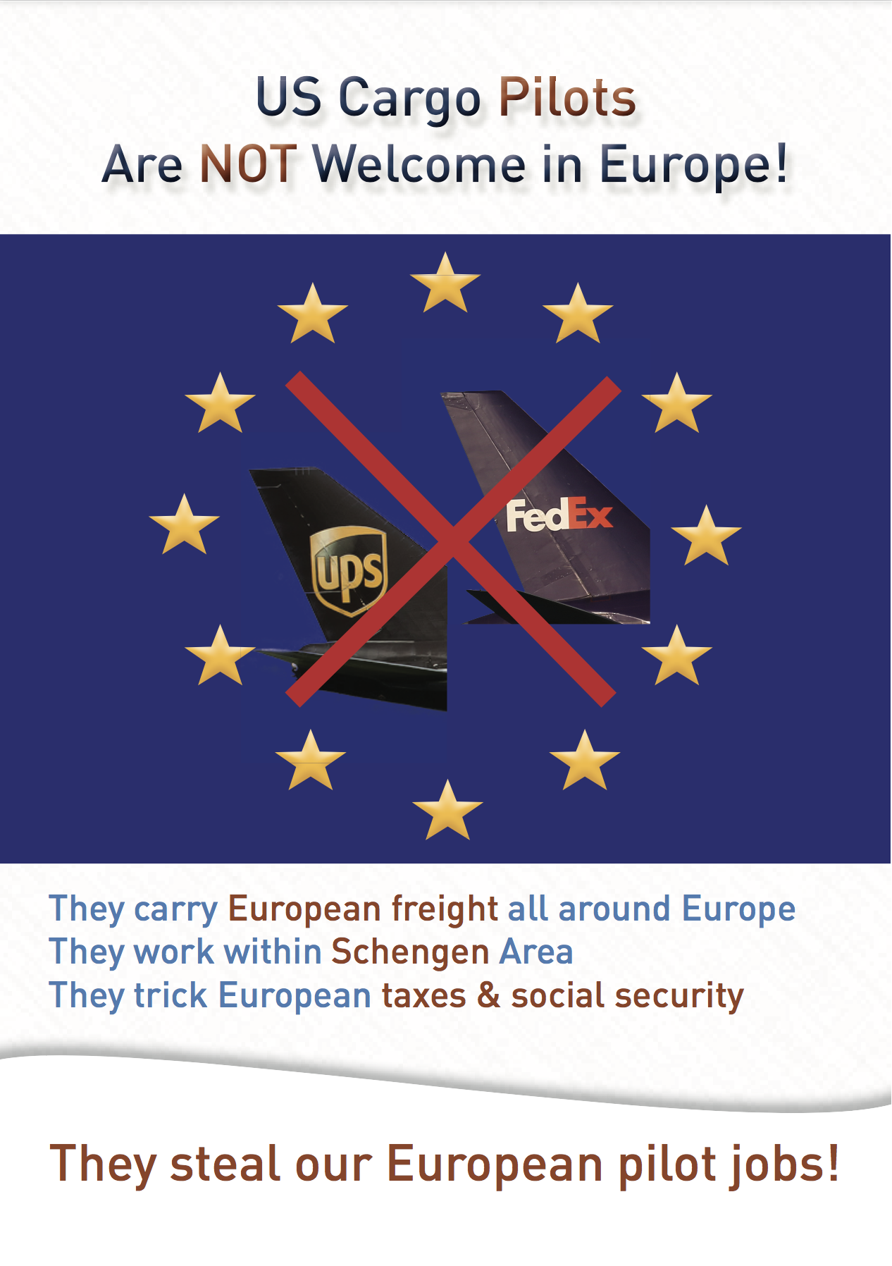 FedEx-UPS Pilots Not Welcome